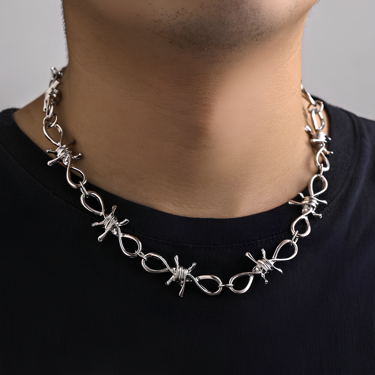 Twisted Barb Wire Necklace