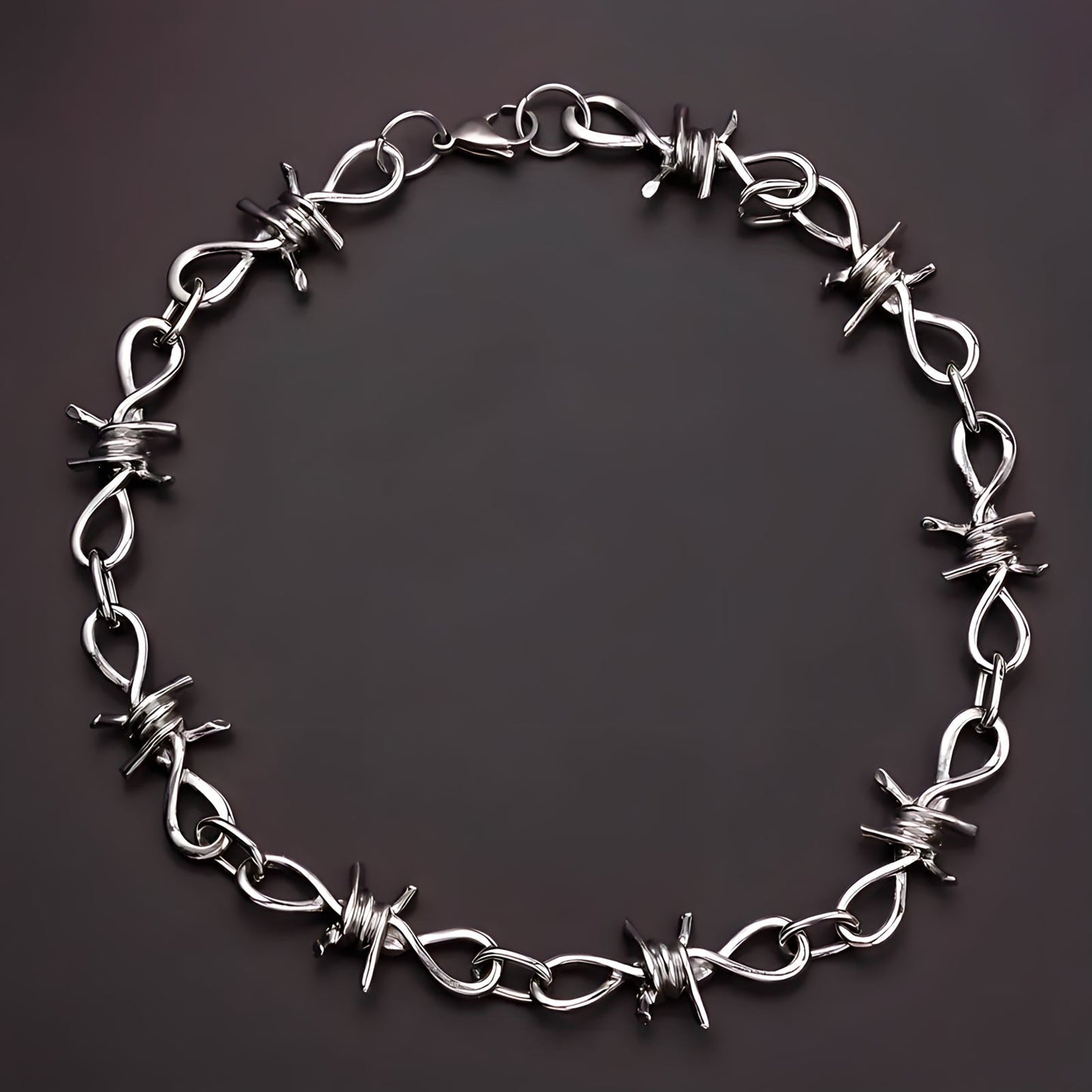 Twisted Barb Wire Necklace