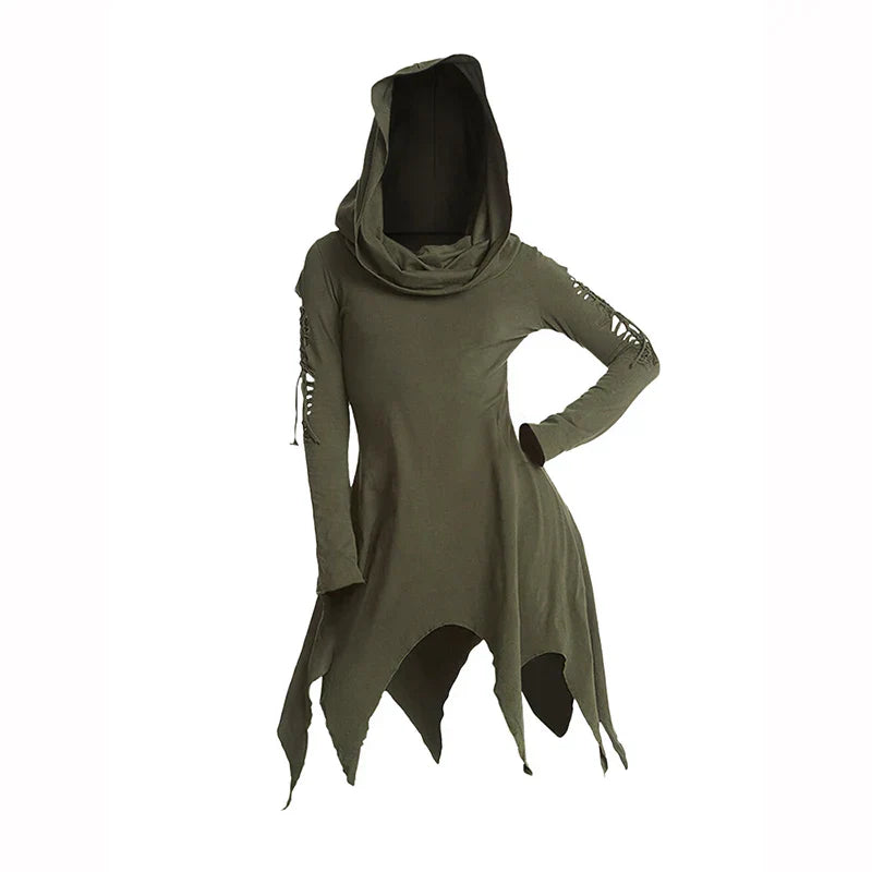 2024-New-Women-Hoodie-Tops-Ripped-Sleeve-Grunge-Hooded-Top-Plain-Color-Handkerchief-Hem-Casual-Top.webp