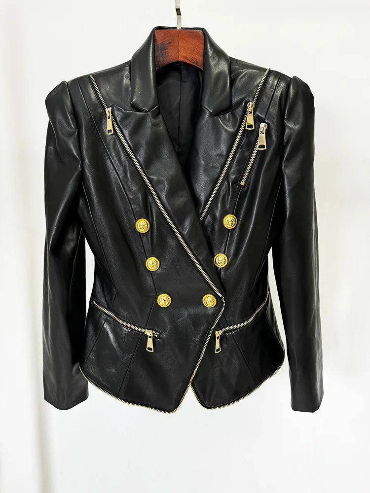 HIGH-QUALITY-Newest-Fashion-2024-Designer-Jacket-Women-s-Slim-Fitting-Zippers-Artificial-Leather-Blazer.webp