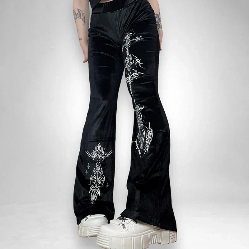 Women-s-Gothic-Style-Velvet-Printed-Flare-Pants-Dark-God-Element-High-waisted-Trousers-CF23652SK.webp